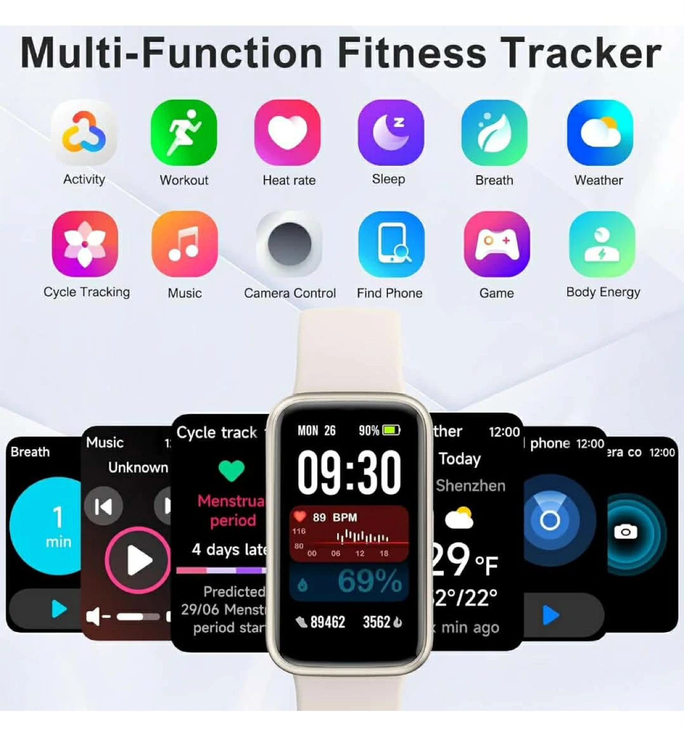 Fitness Tracker Smart Watch - 1.47" Full-Touch Screen - photo 2
