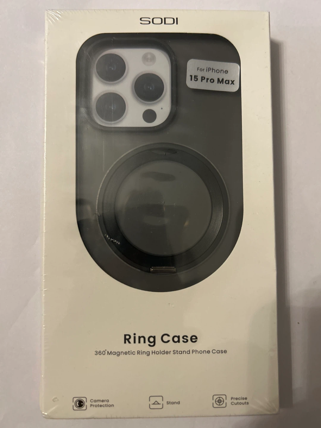 New SODI iPhone 15 Pro Max Magnetic Ring Case