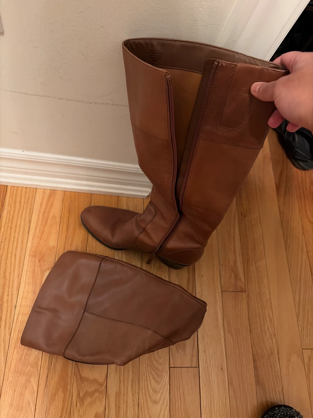 Brown Leather Riding Boots