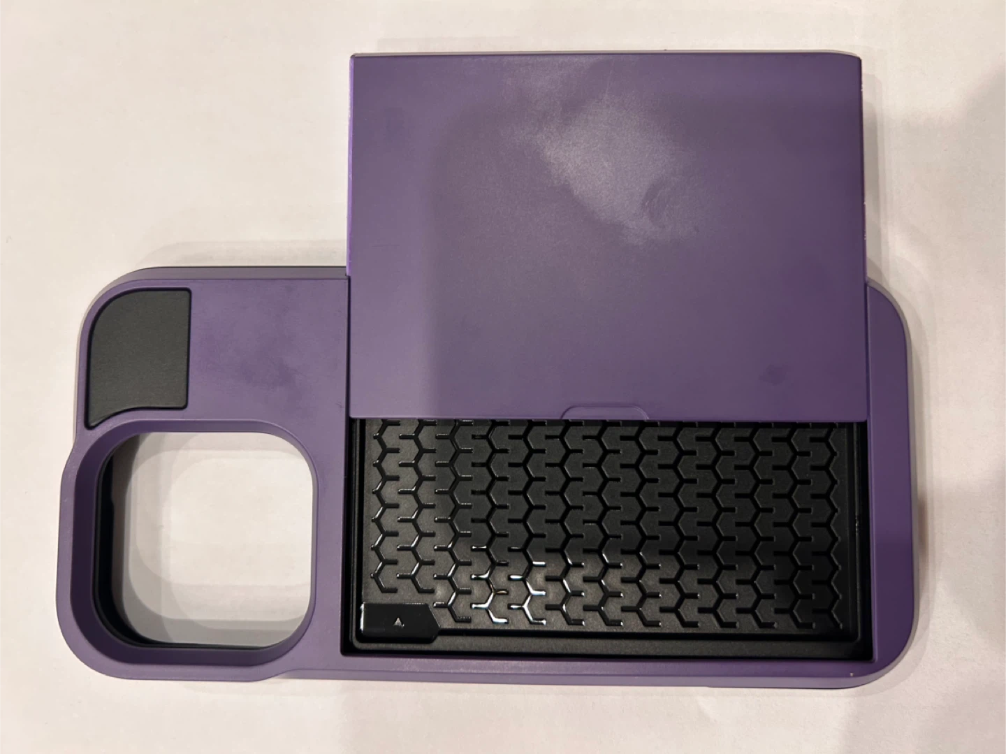iPhone 16 Pro Grey Purple Card Holder Phone Case - photo 5