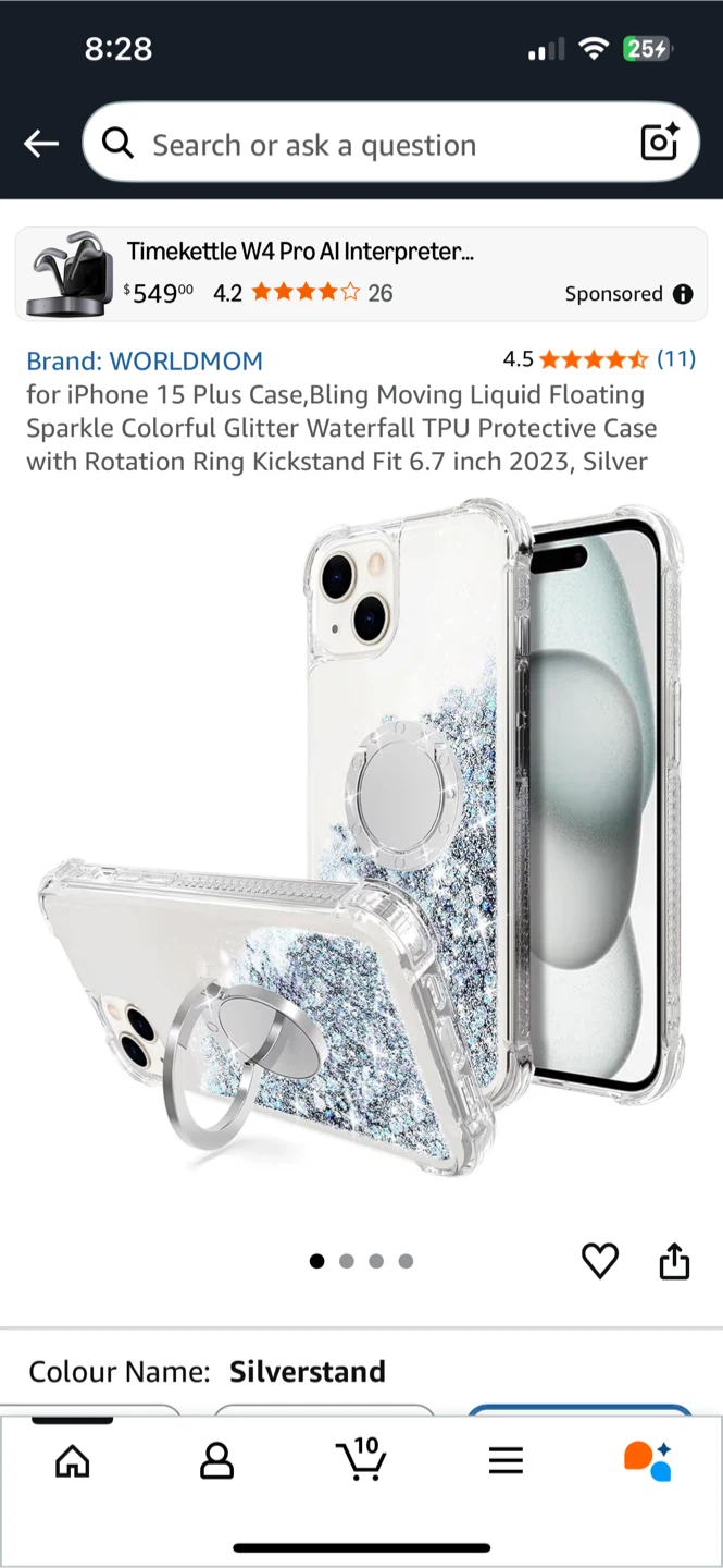WORLDDOMOM iPhone 15 Plus Case - Silverstand - photo 2