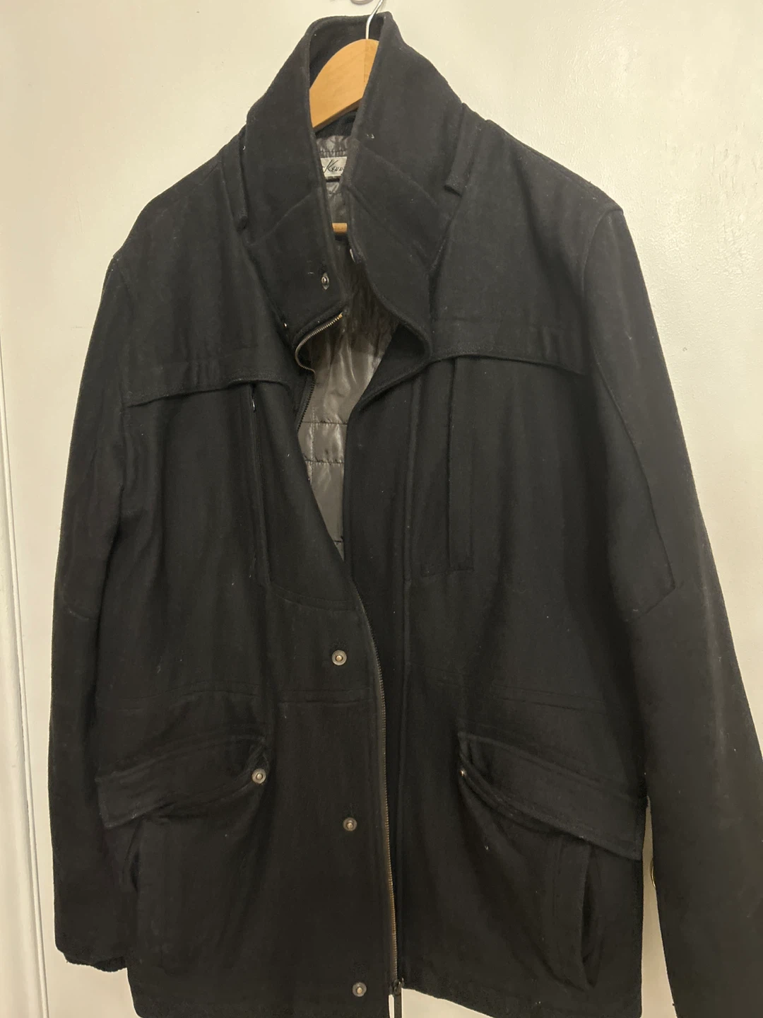 Kenneth Cole New York L/G Black Coat