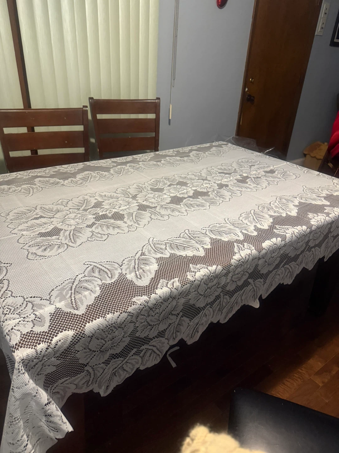 Lace Tablecloth - Floral Design Rec 60x90 - photo 3