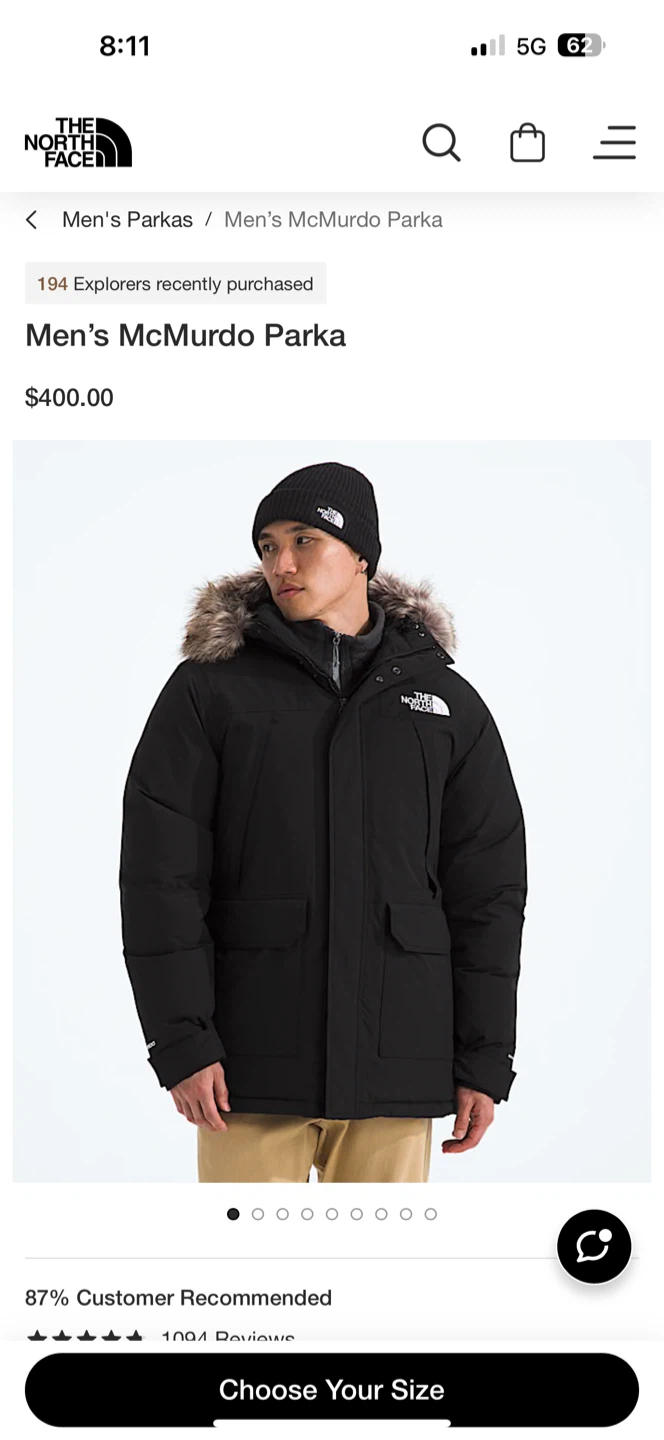 The North Face Men's McMurdo Parka