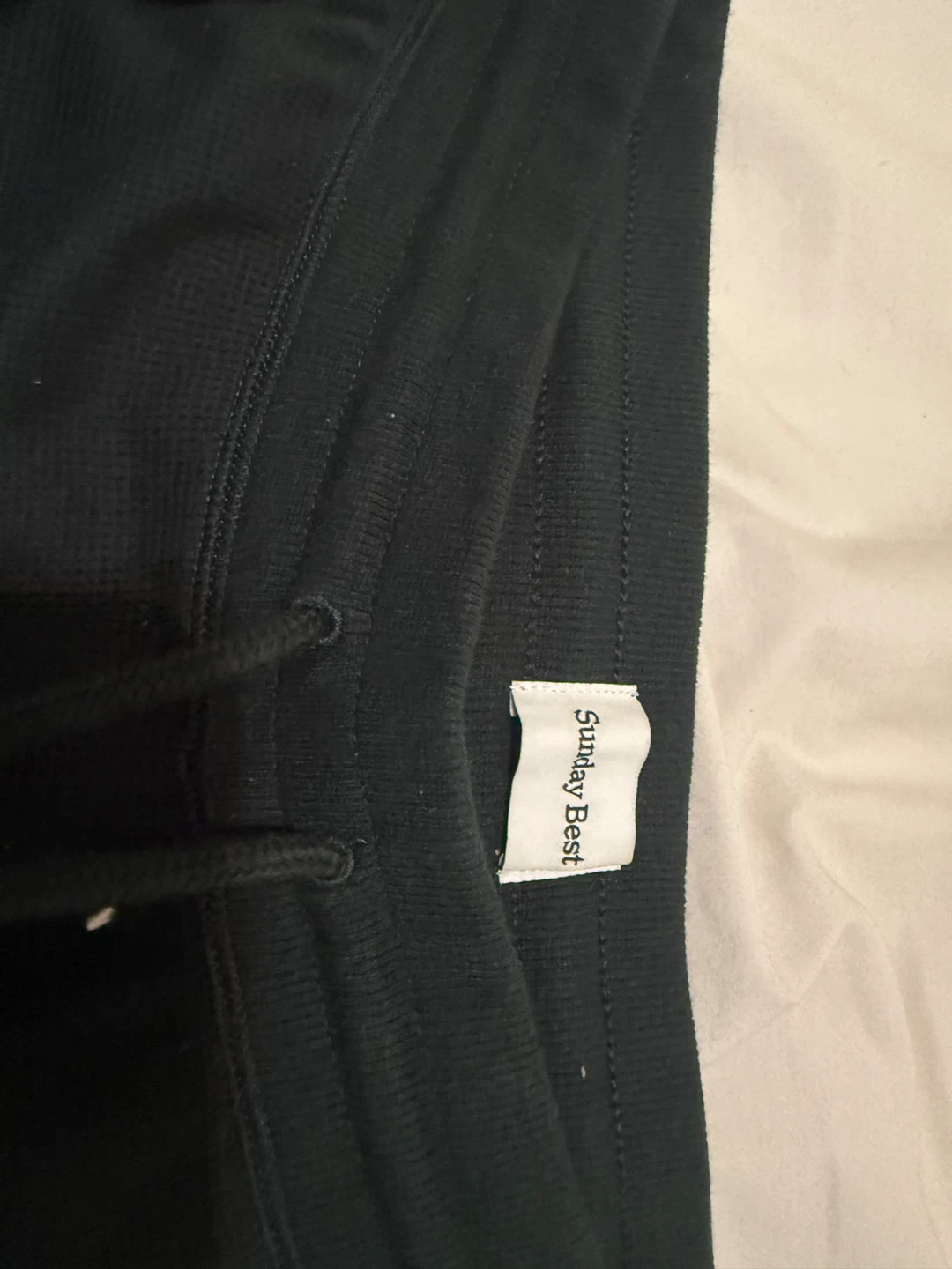 Sunday Best Black Waffle Knit Sweatpants - photo 2