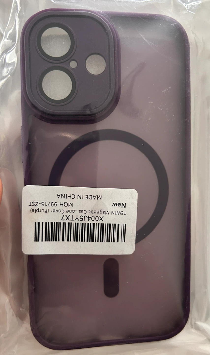 Iphone 16 New TEWIN Magnetic Purple Phone Case