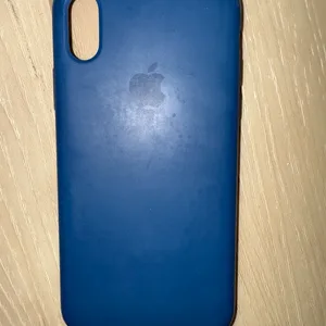 Blue Apple iPhone X Case