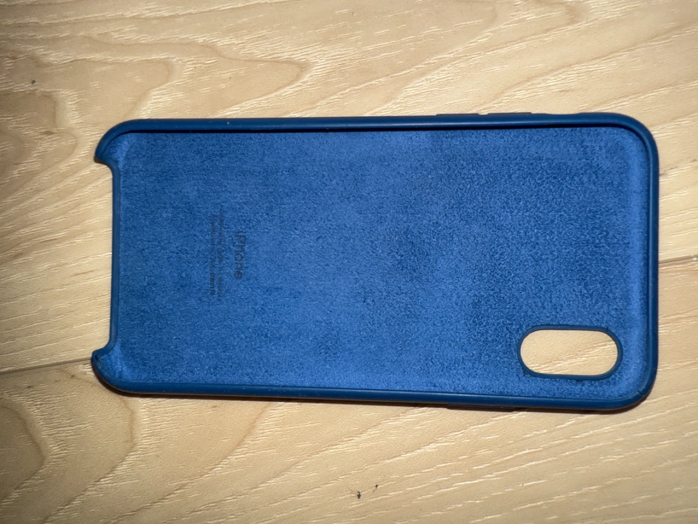 Blue Apple iPhone X Case - photo 2
