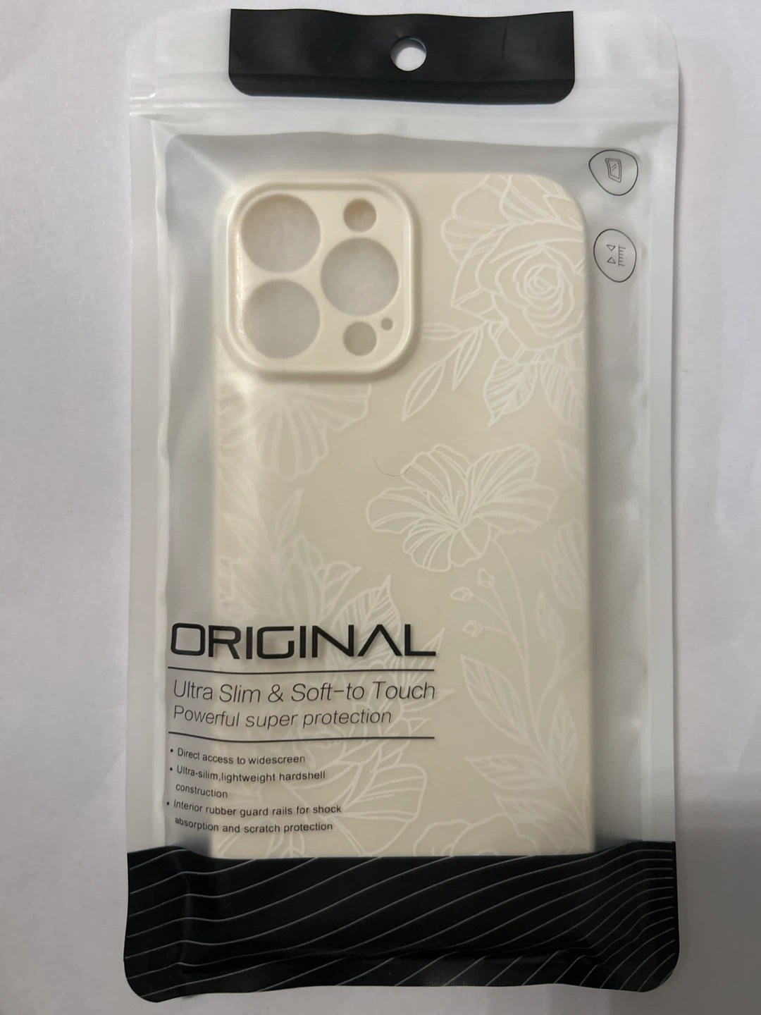New iPhone 13 Pro Max White Floral Case