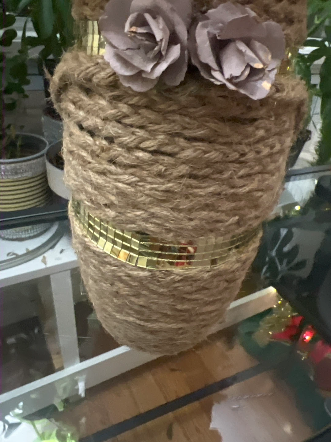 Orange Artificial Flowers in DIY Vase - photo 3