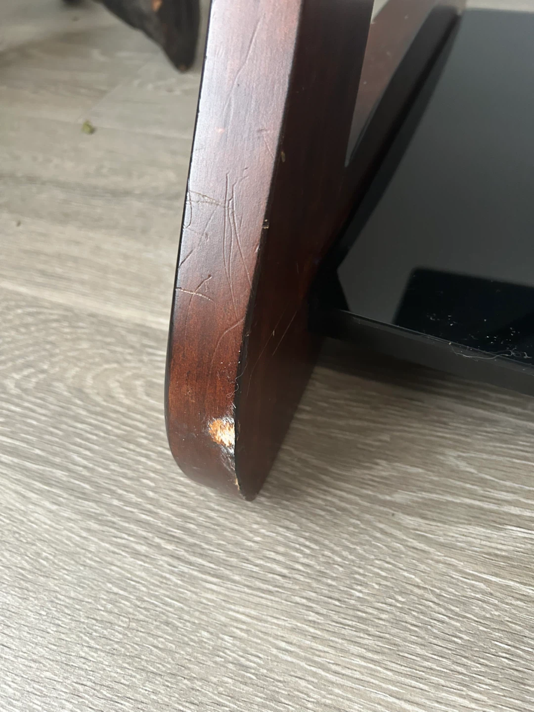Glass & Wood TV Stand - photo 4