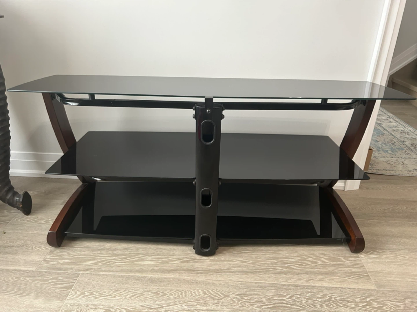Glass & Wood TV Stand - photo 3