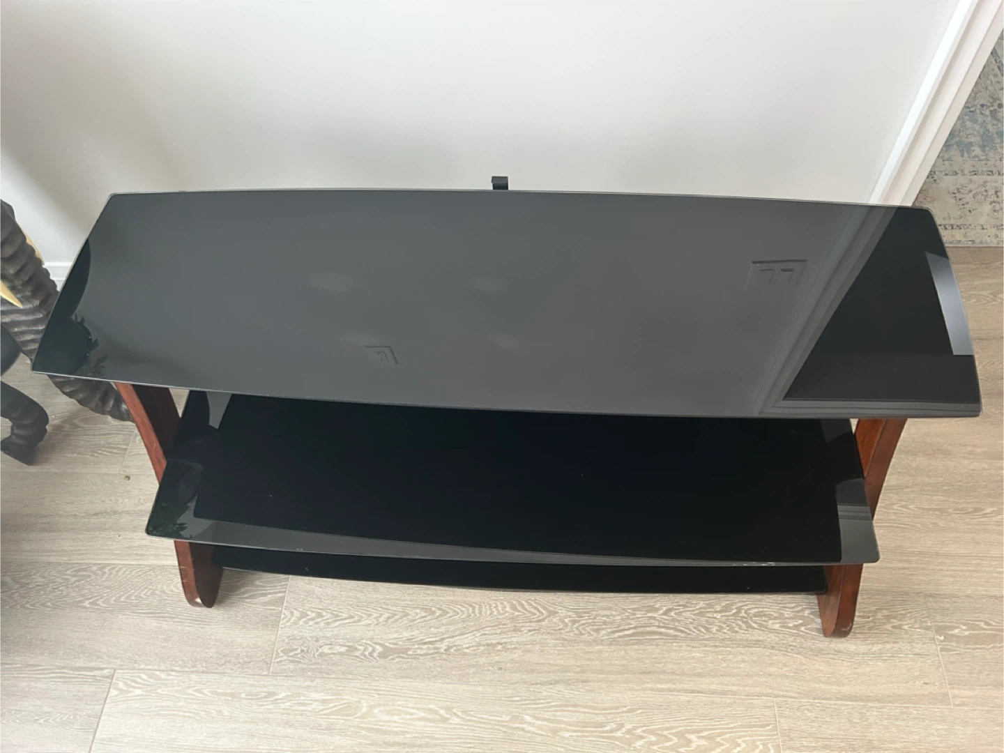 Glass & Wood TV Stand - photo 2