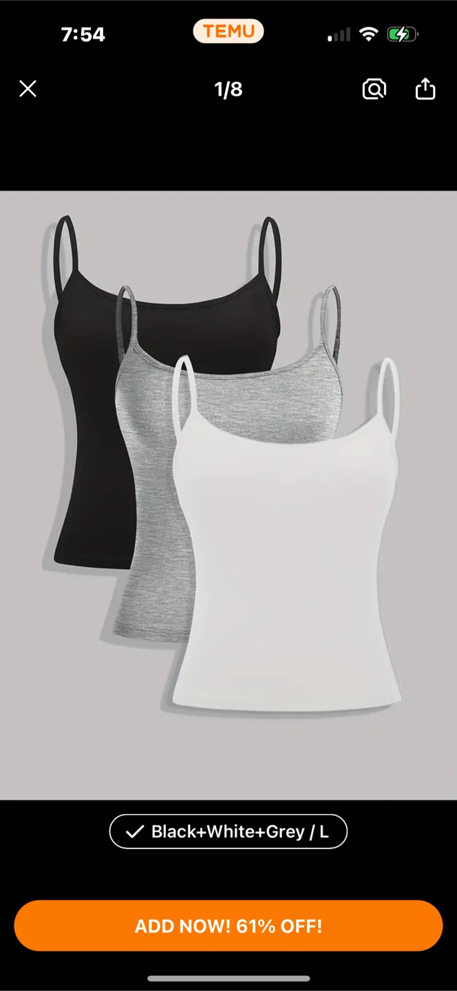 Camisole Tank Tops - Size medium