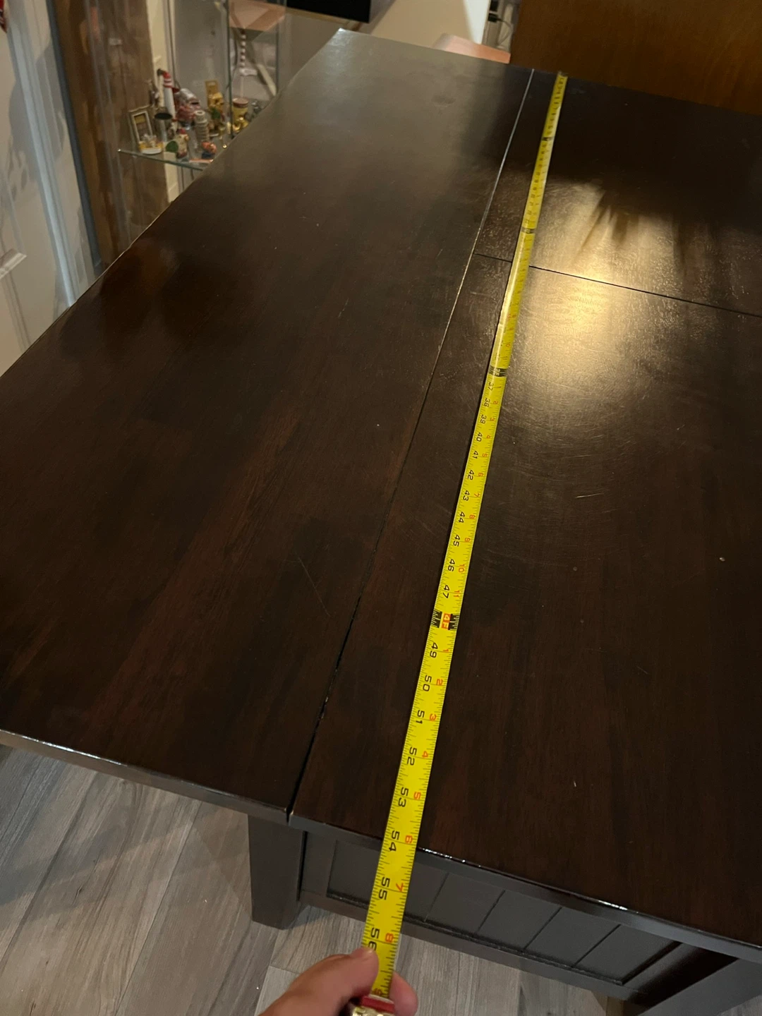 Dark Brown Wood Dining high top Table Extendable - photo 3