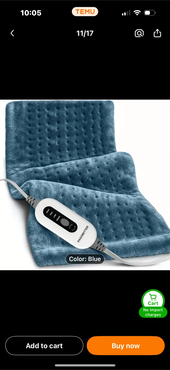 Paggbetter Heated Pad - Light Gray, Blue, Special - photo 3