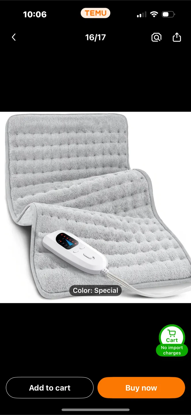Paggbetter Heated Pad - Light Gray, Blue, Special - photo 2