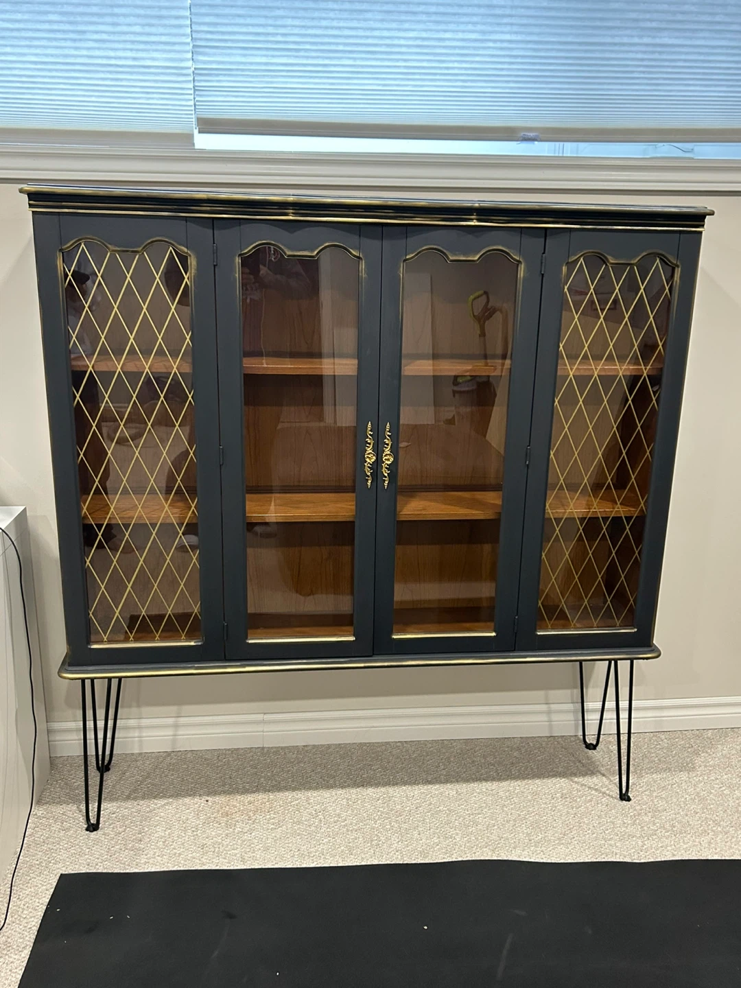 Black & Gold Display Cabinet
