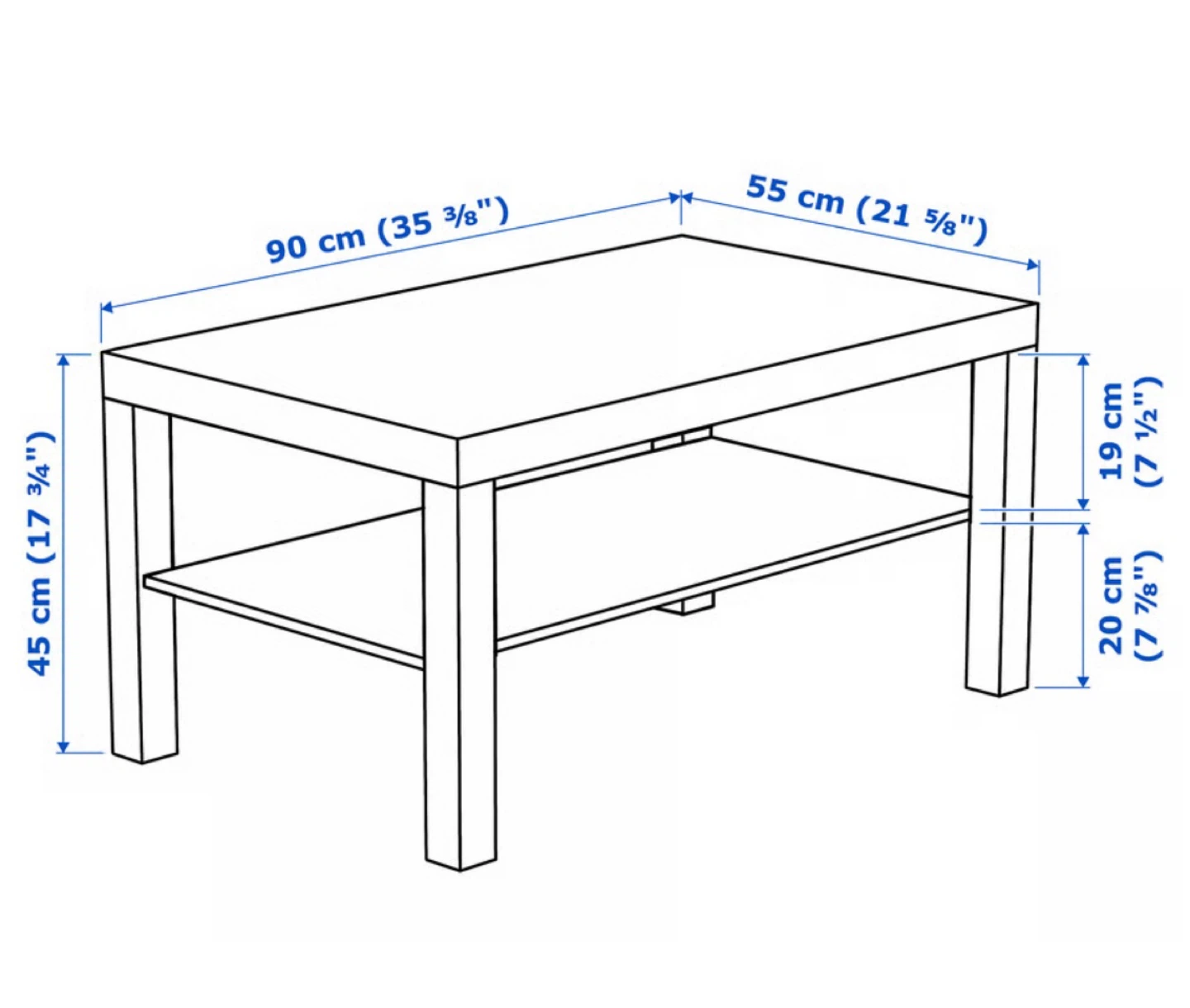 IKEA Lack Coffee Table, Black - photo 2