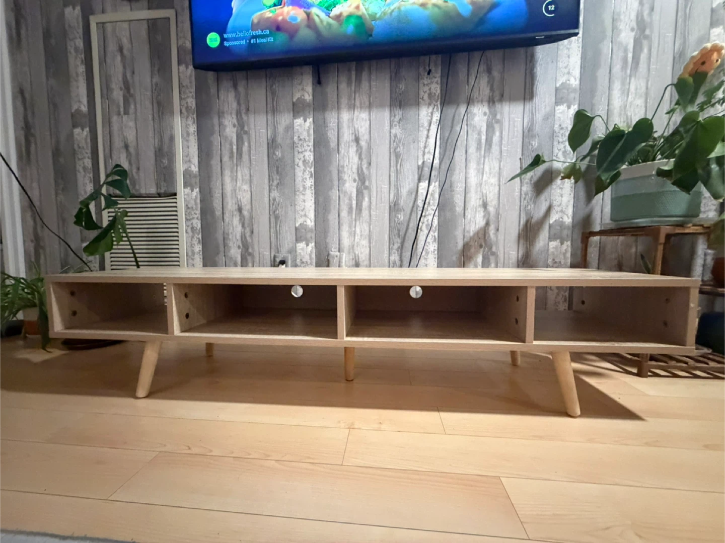 Light Wood TV Stand