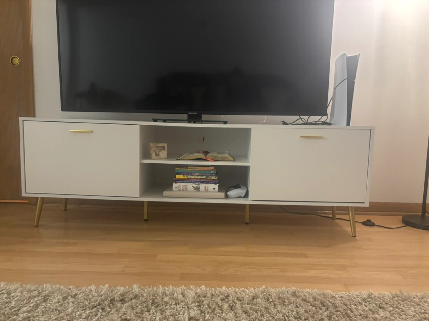 White TV Stand - photo 3