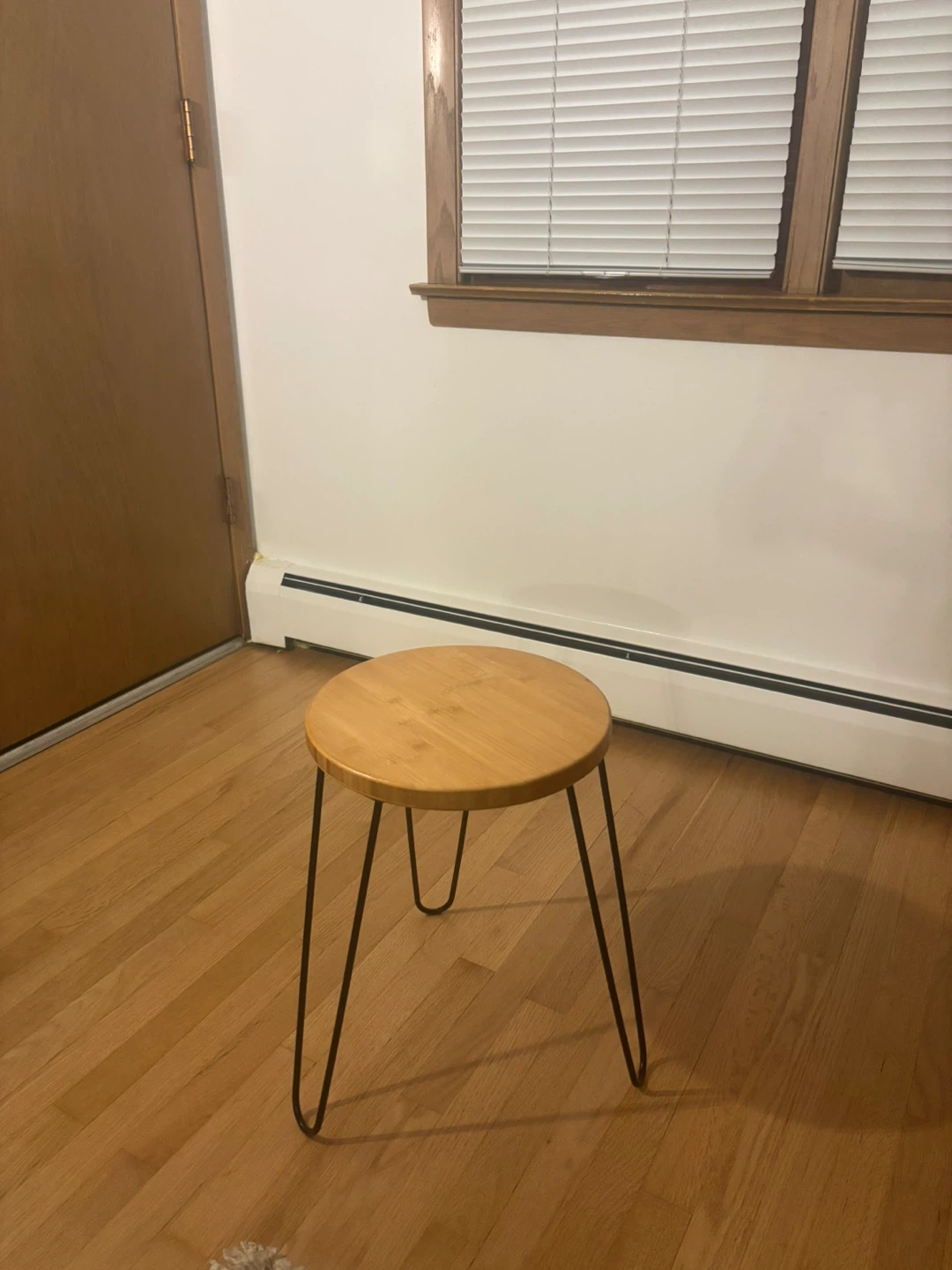 Round Wood Accent Table