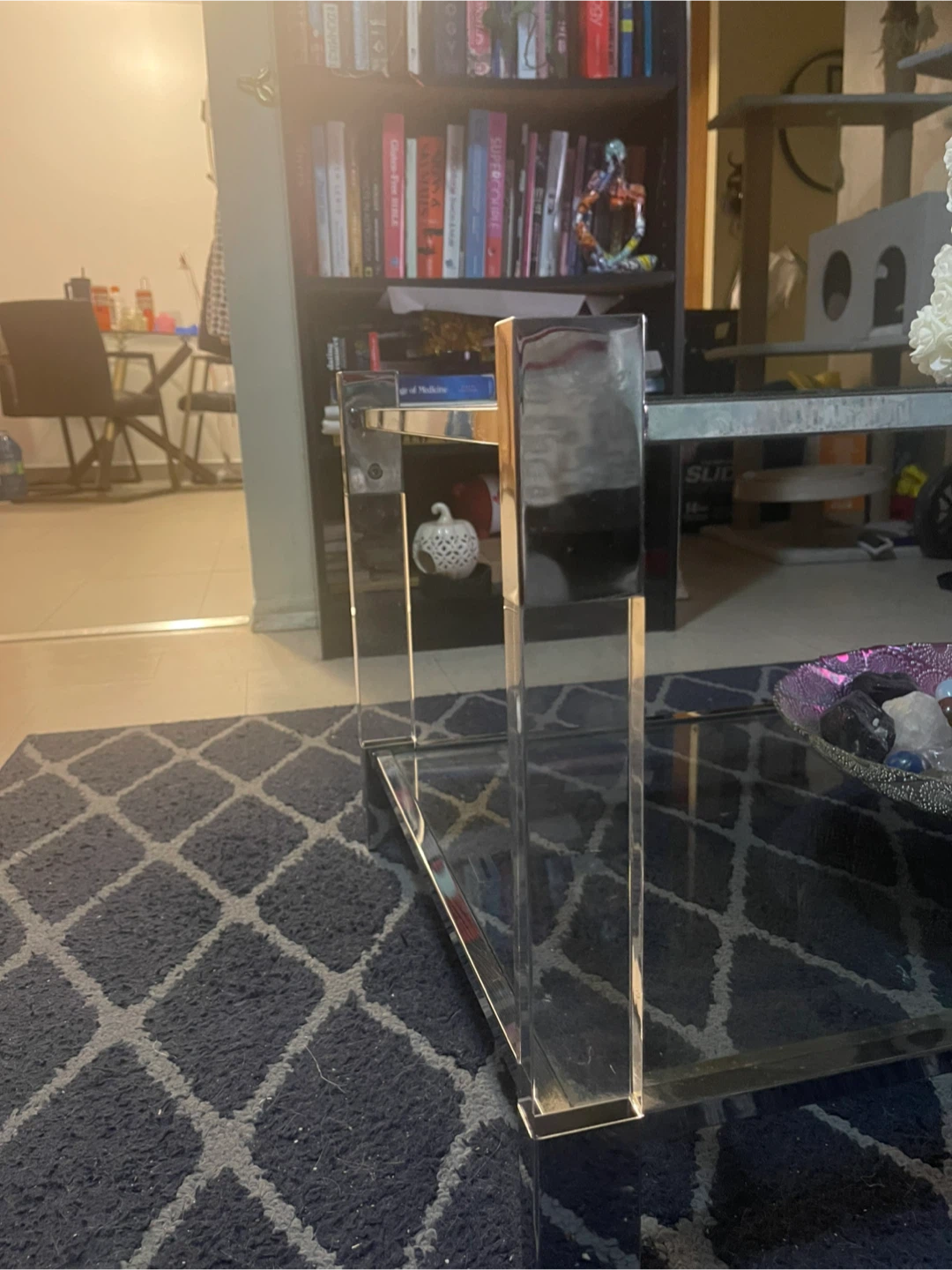 Glass/Chrome Coffee Table - photo 2