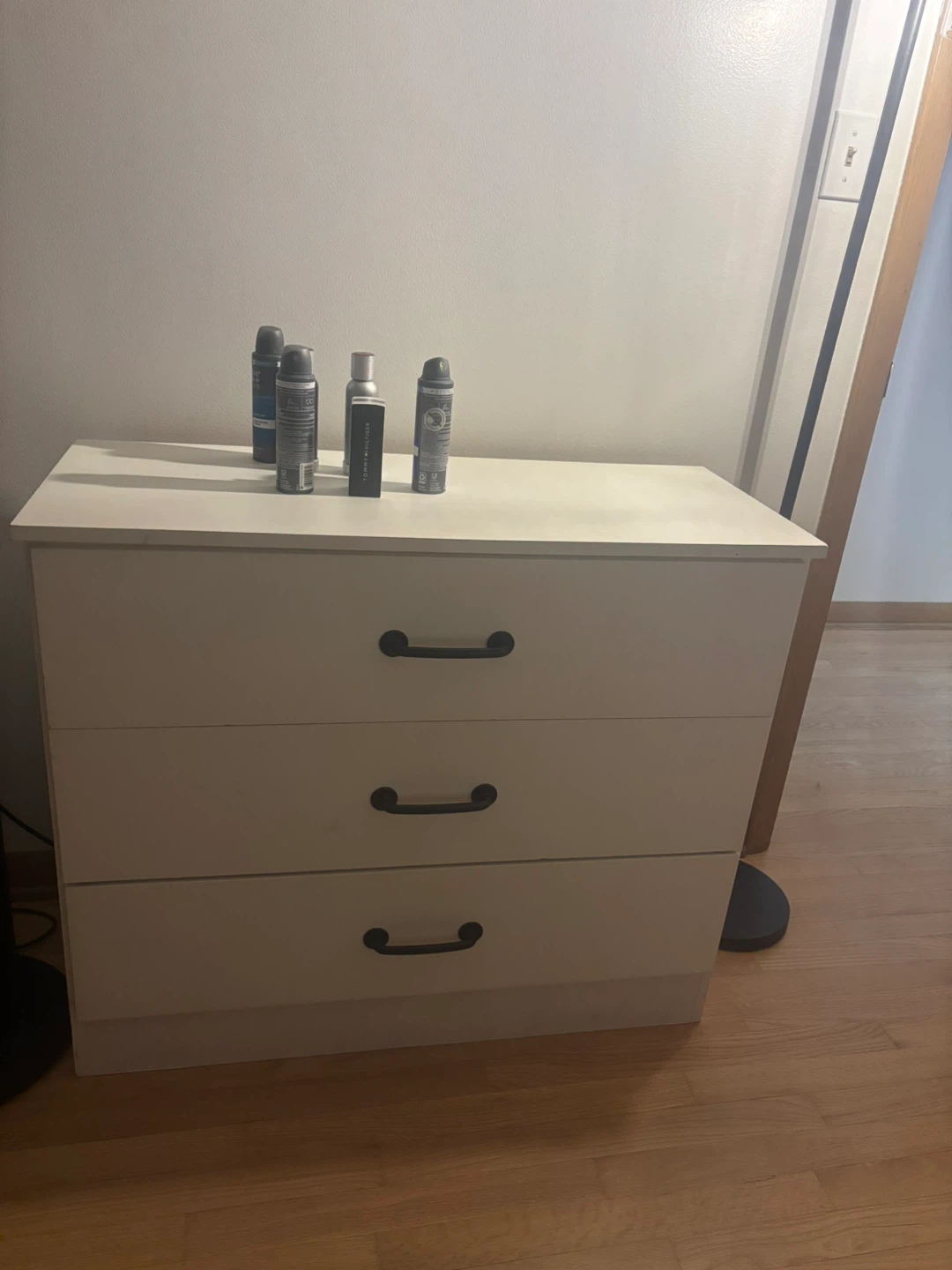 White 3-Drawer Dresser
