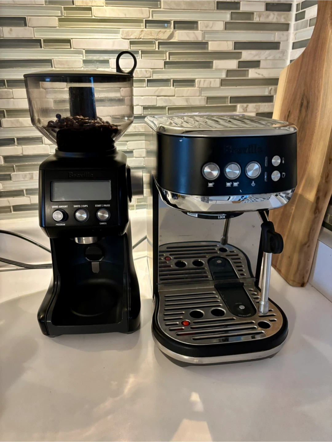 Breville Bambino Plus Espresso Machine & The Smart Grinder Pro