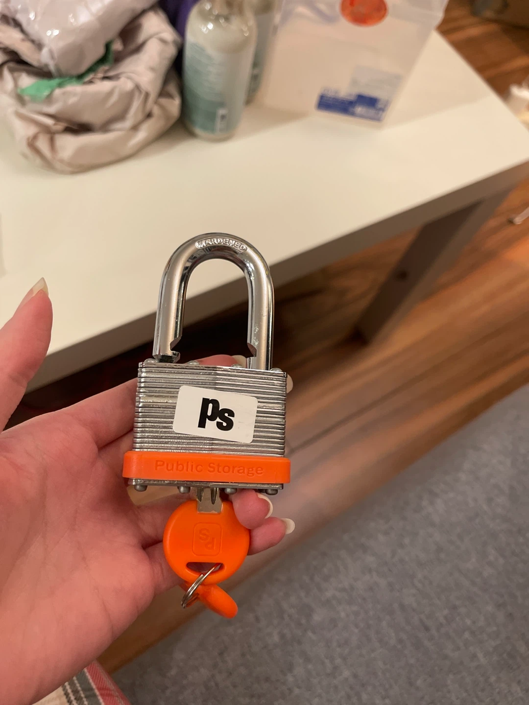 Public Storage Padlock with Keys