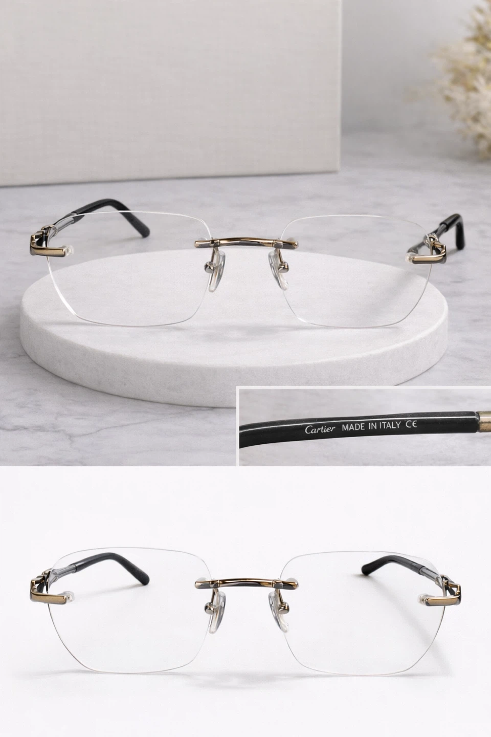 Cartier Rimless Eyeglasses