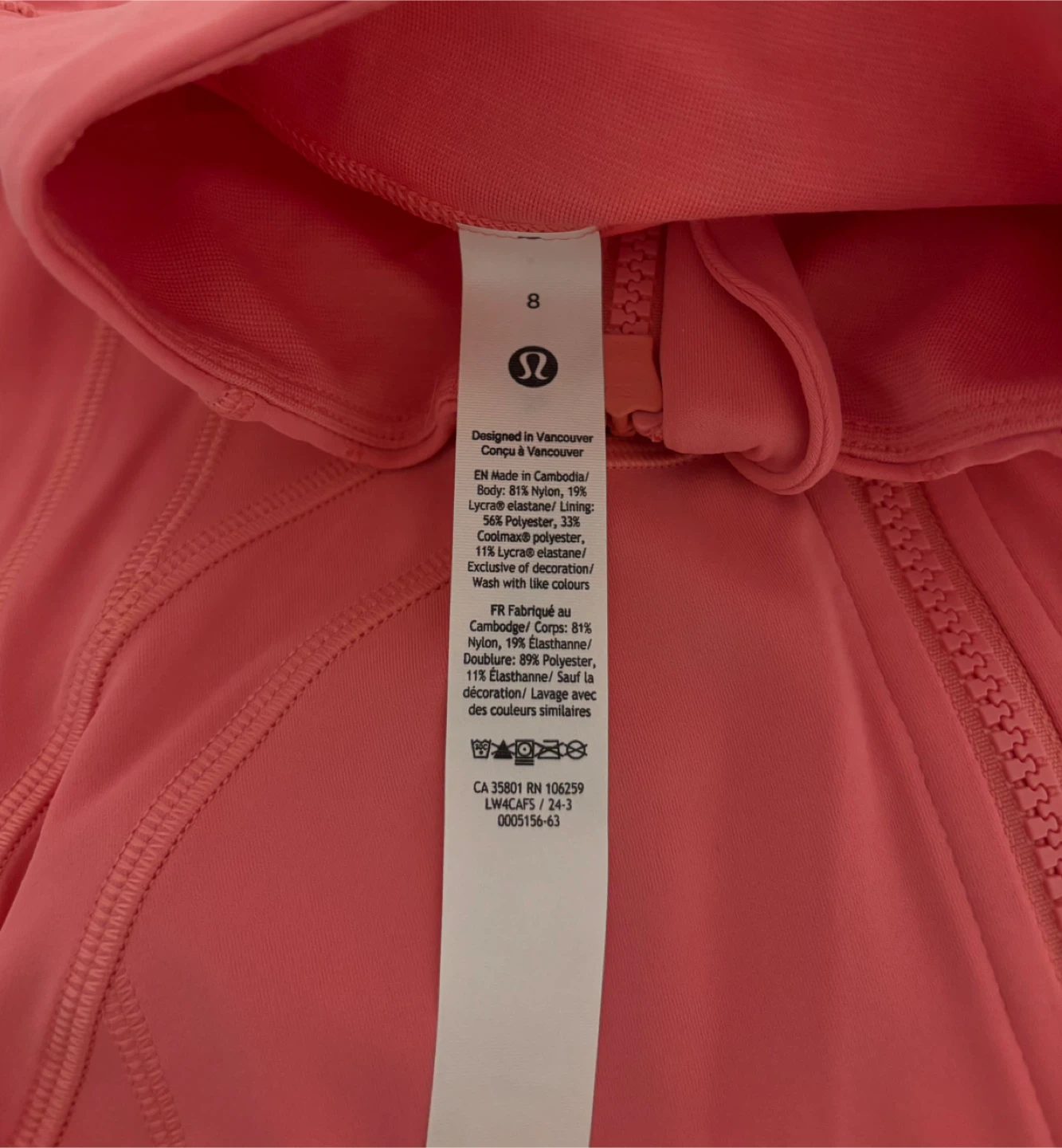 Lululemon Define Jacket Pink Size 8 - photo 3