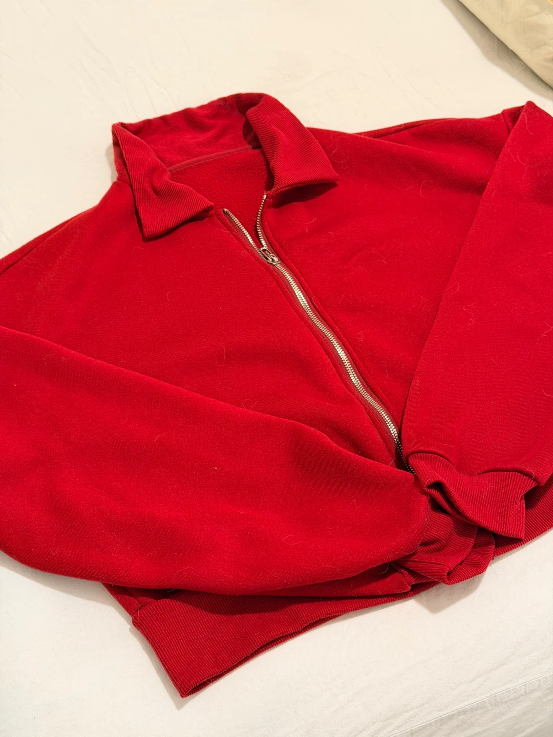 Red Zip-Up Jacket - photo 2