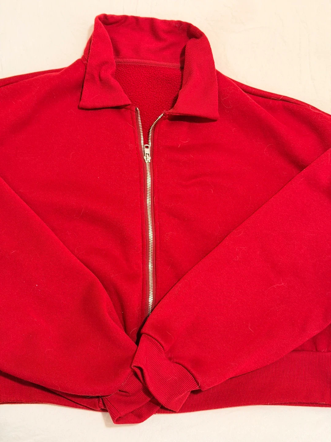 Red Zip-Up Jacket