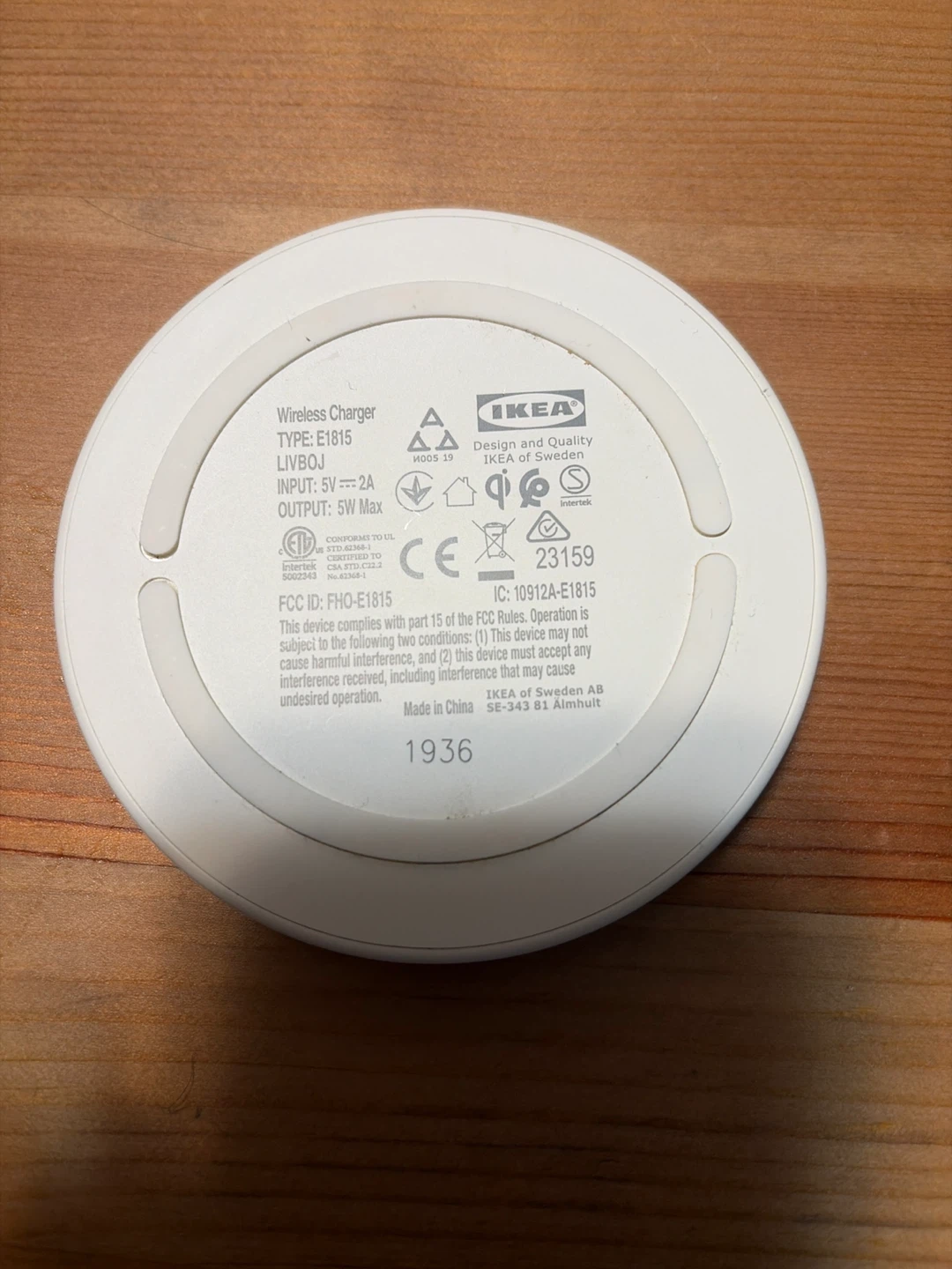IKEA Wireless Charger - White 🧡 - photo 2