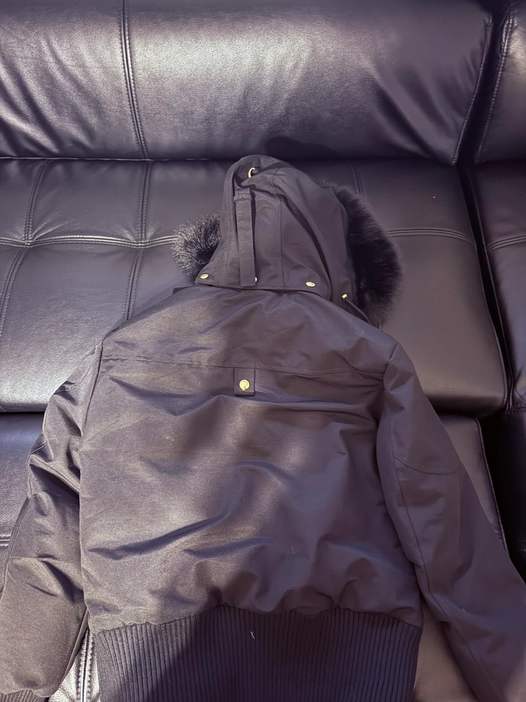 Moose Knuckles Black Bomber Jacket - photo 4