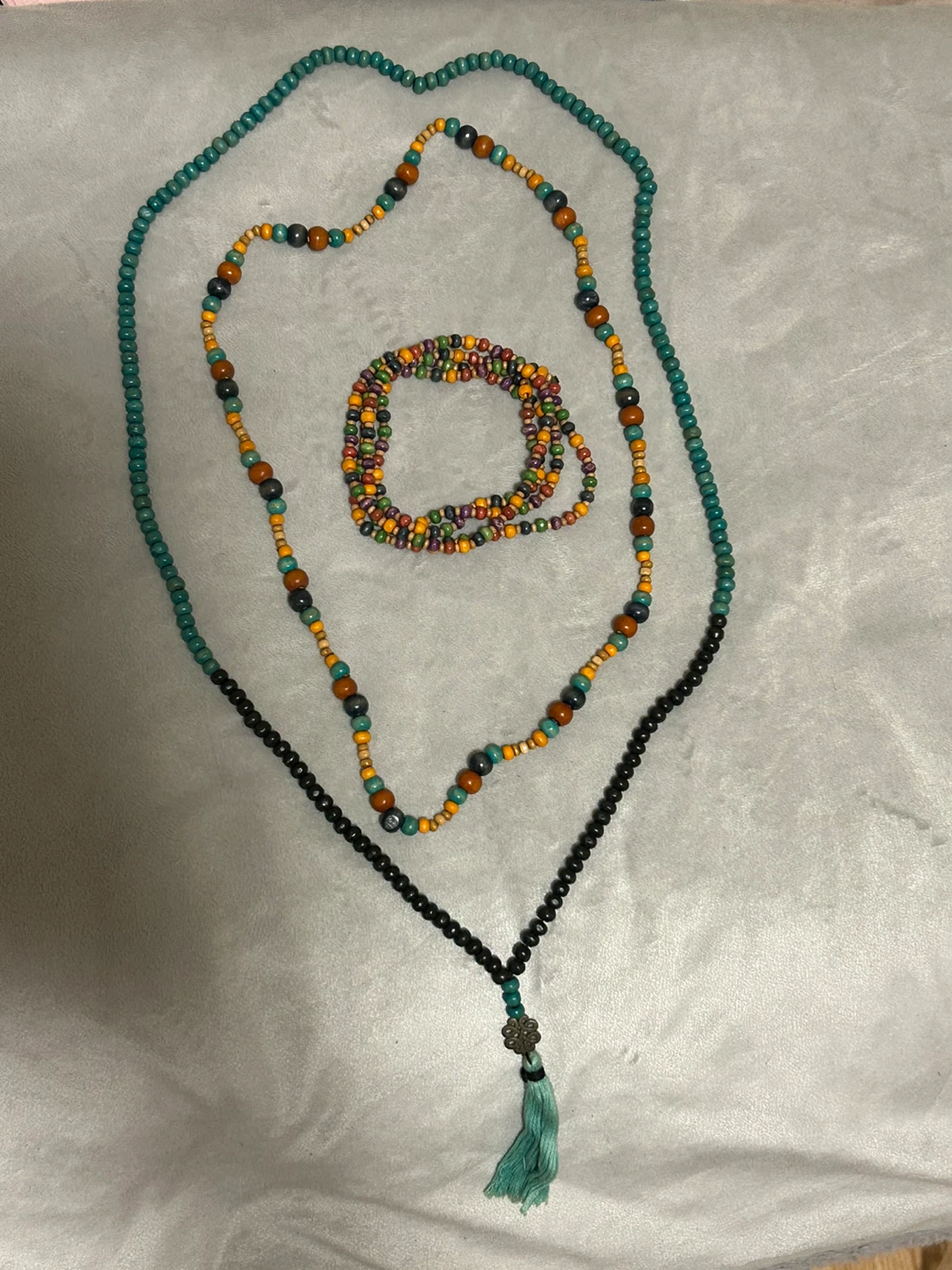 3 Beaded Necklaces (wooden)