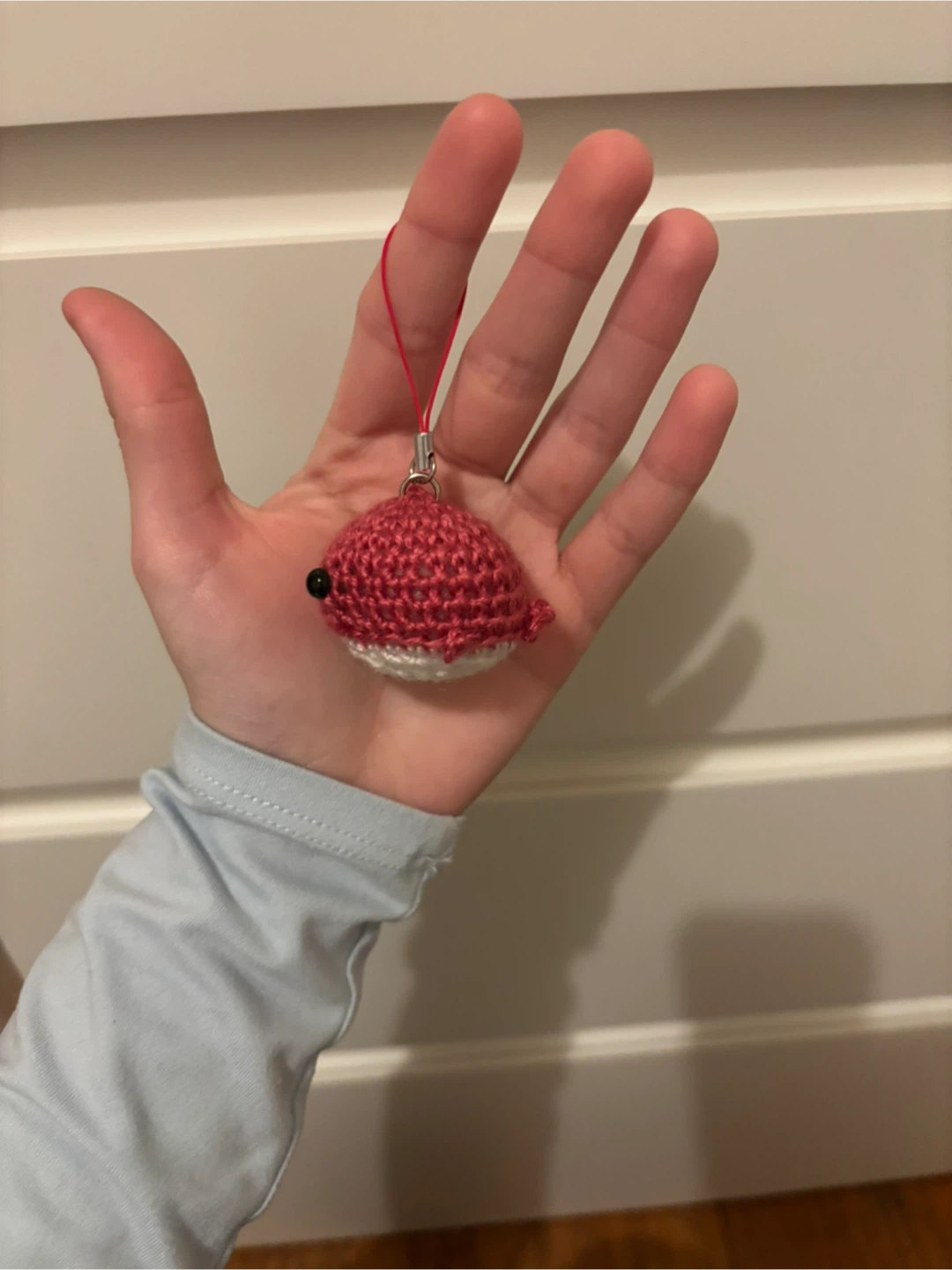 Handmade Crochet Whale Charm - photo 4