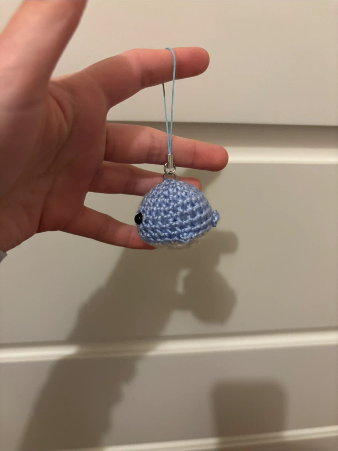 Handmade Crochet Whale Charm - photo 2