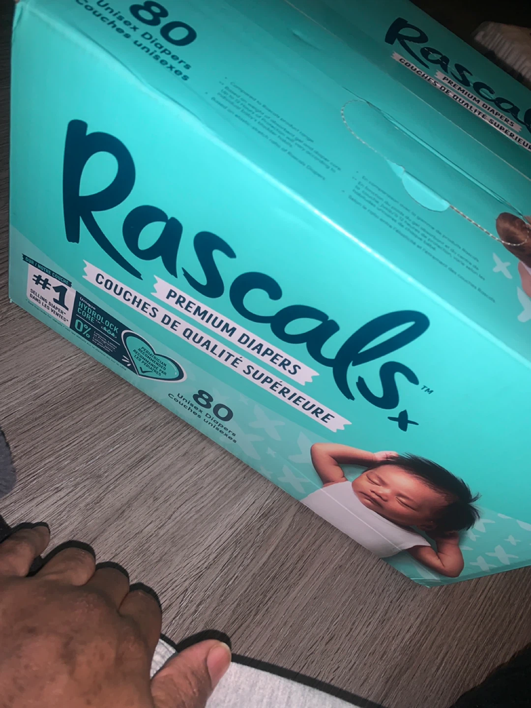 Rascal's Premium Diapers Size 1 - 80 Count