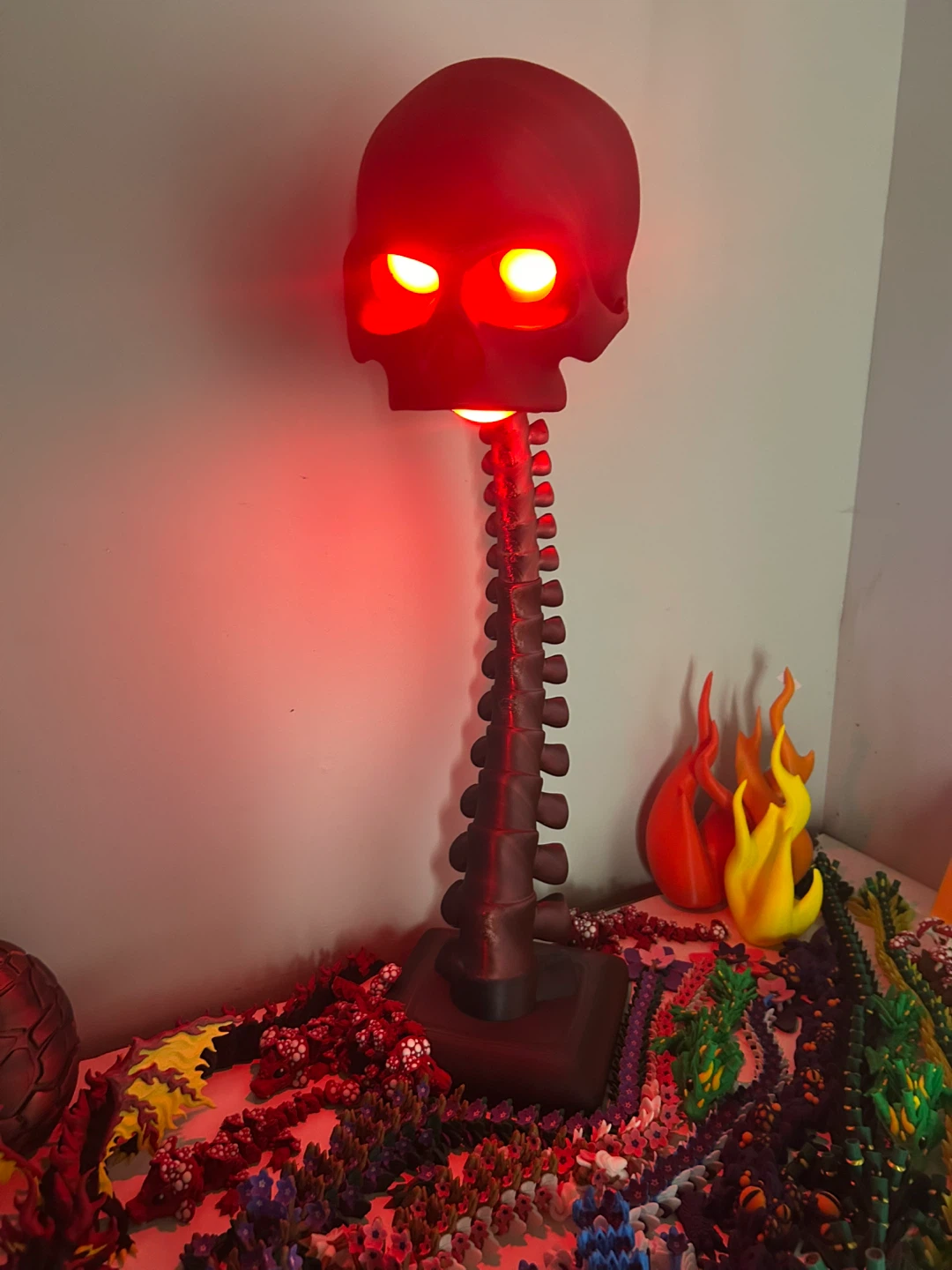 3D Printed Skull and Spine Decoration
