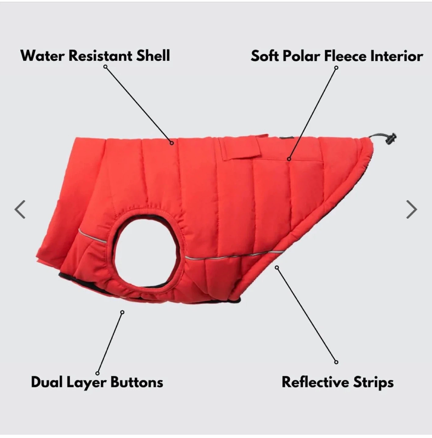 Spark Paws Warmshield Water-Resistant Jacket- 2XL - photo 5