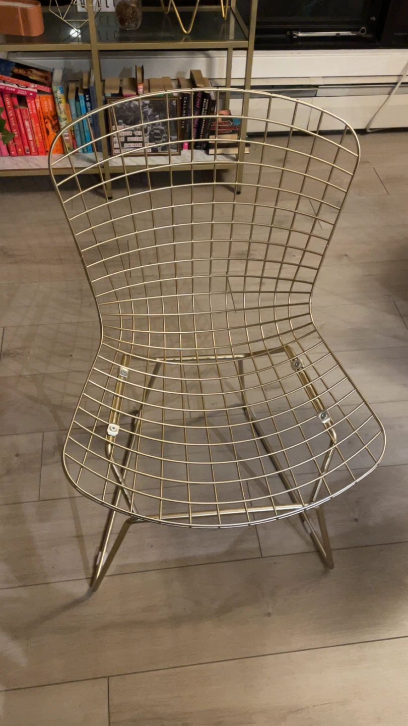 Glass Round Dining Table with Gold Chairs - photo 3