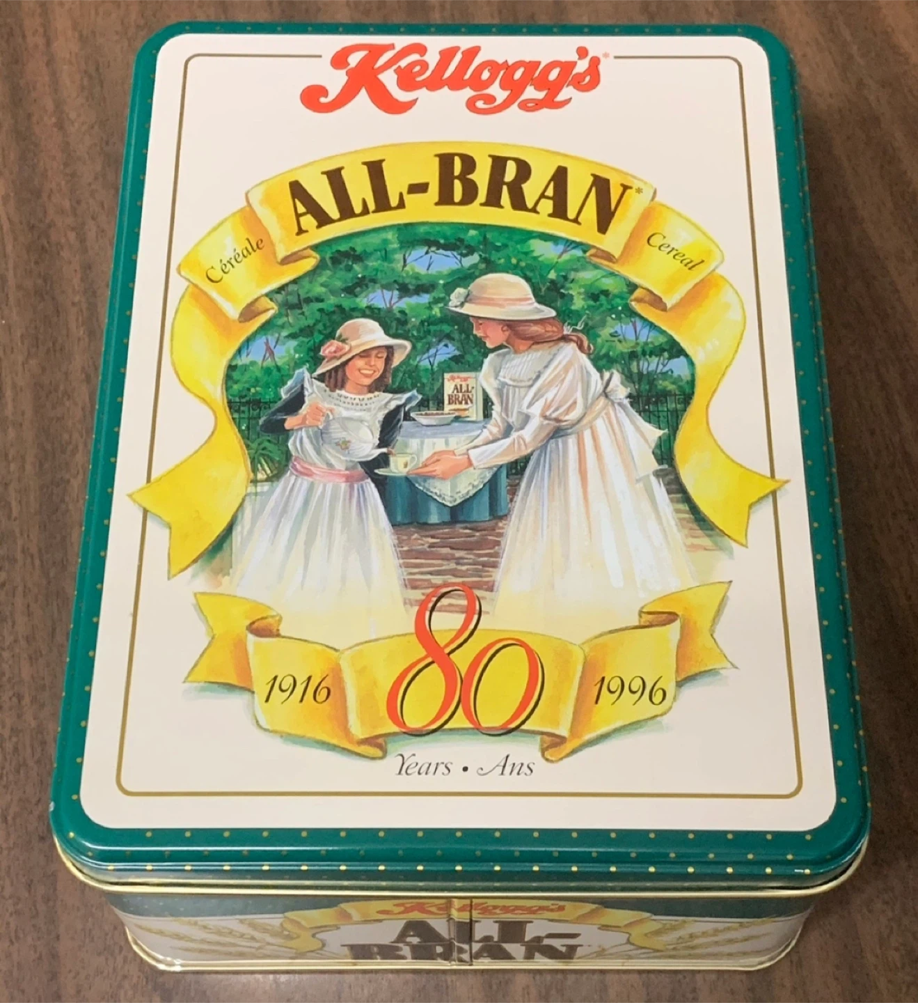 Kellogg's All-Bran Cereal 80th Anniversary V & Pot of Gold Tins