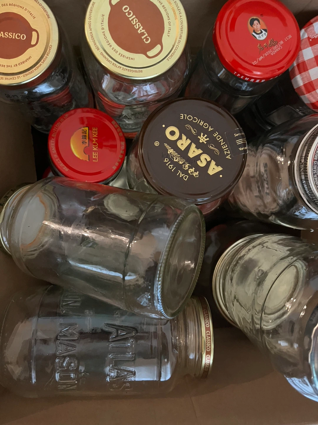 Variety of Glass Jars