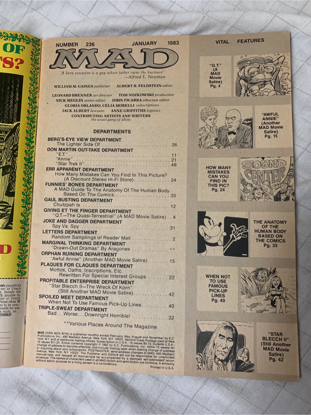 Vintage Mad Magazine, January 1983 - photo 2