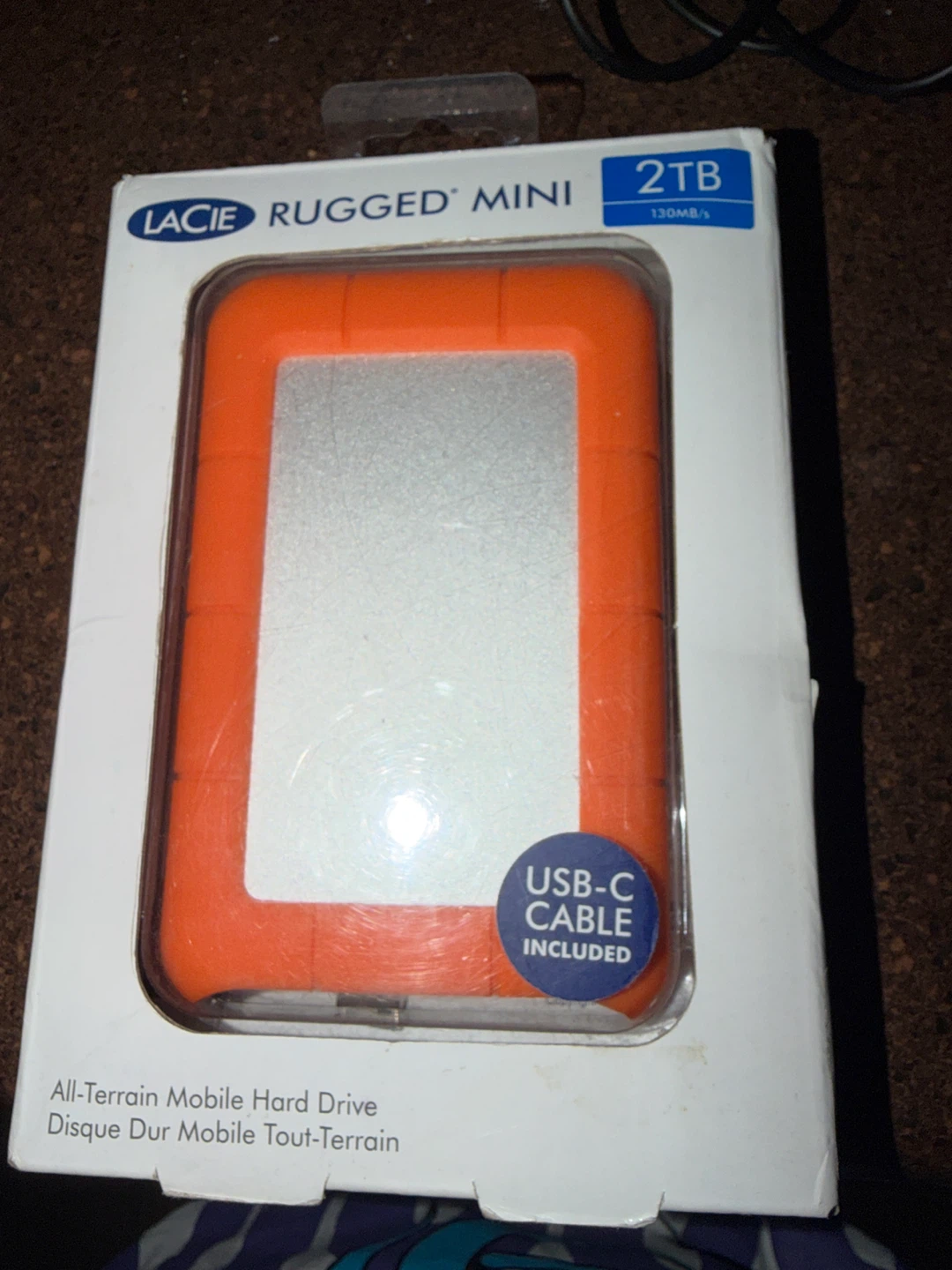 LaCie Rugged Mini 2TB External Hard Drive - New