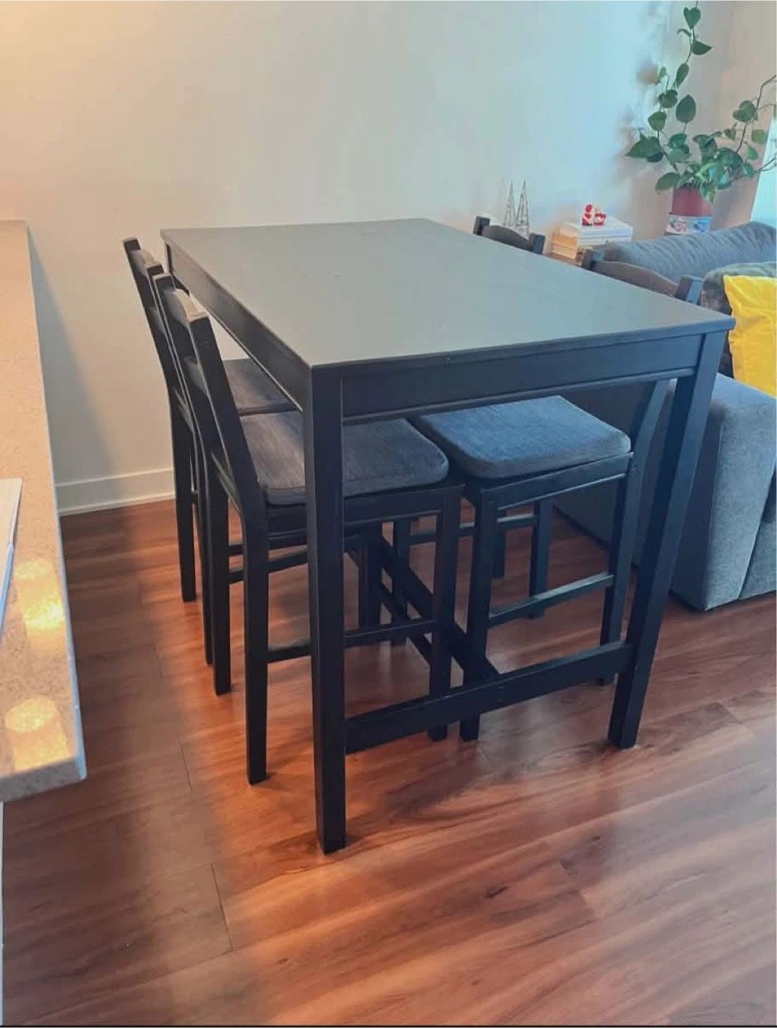 IKEA Bar Table with 4 Chairs