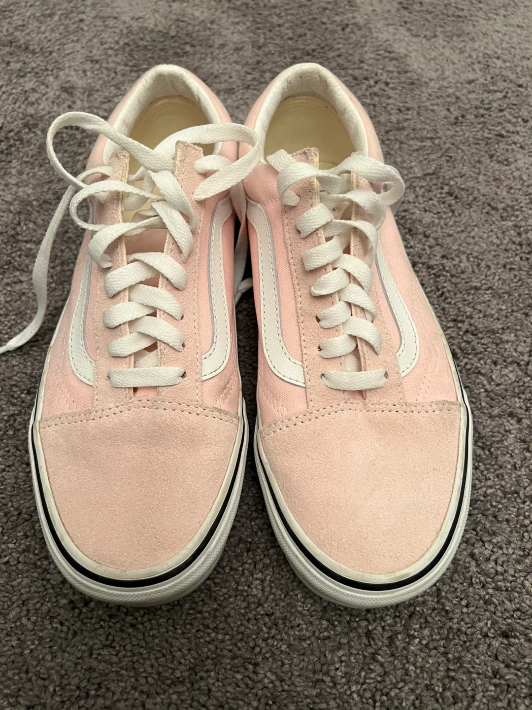 Vans Old Skool Pink Suede Shoes 🏆