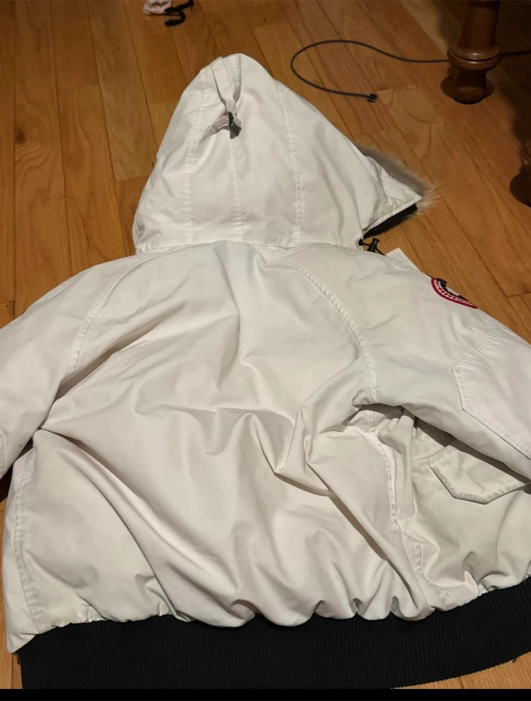 Canada Goose White Bomber Jacket Size S/P - photo 4